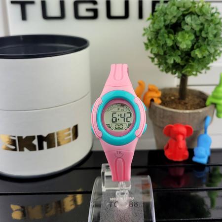 Rel gio de Pulso Skmei Infantil Digital Pulseira de Silicone Prova