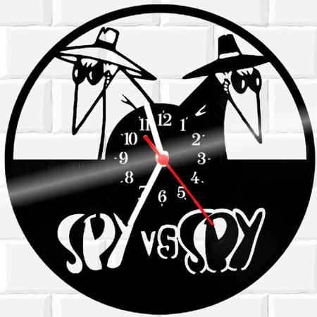 Imagem de Relógio De Vinil Disco Lp Parede  Spy Vs Spy
