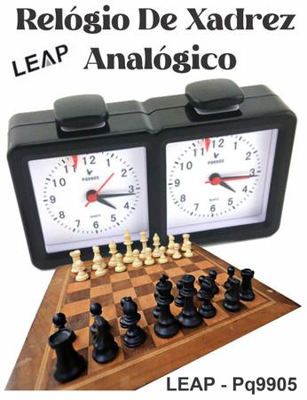 Relógio de Mesa Analógico P/ Xadrez Leap High-Point PQ9905 em