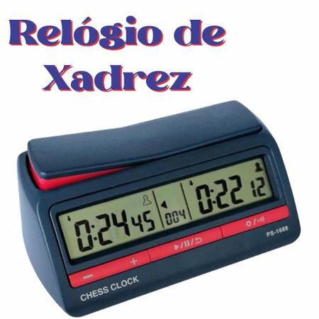 Relógio Digital De Mesa Compacto Para Xadrez Leap Pq9970s