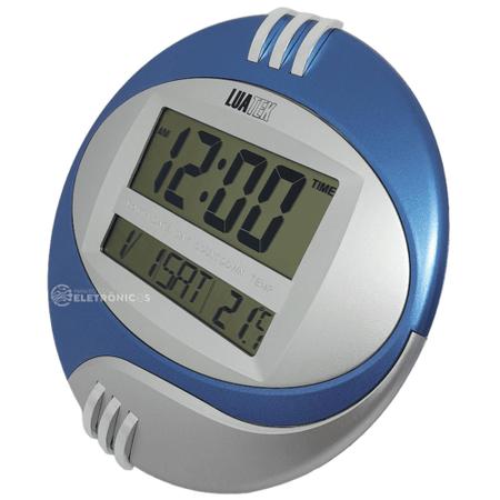 Imagem de Relógio Digital de Parede e Mesa Com Calendário Alarme Temperatura Números Grandes  ZB3001