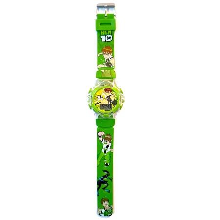 Relógio BEN10 digital verde com luzes E musica infantil