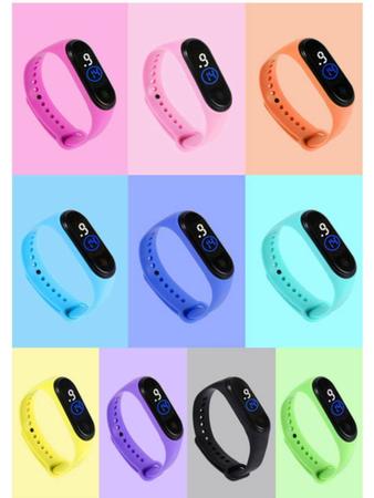 Relógio De Pulso Digital M4 Com LED Prova D'água Masculino/Feminino Varias  Cores - Relógio Masculino - Magazine Luiza