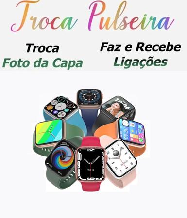 Relogio Digital Full Touch Faz e Recebe Chamadas Com Carregador