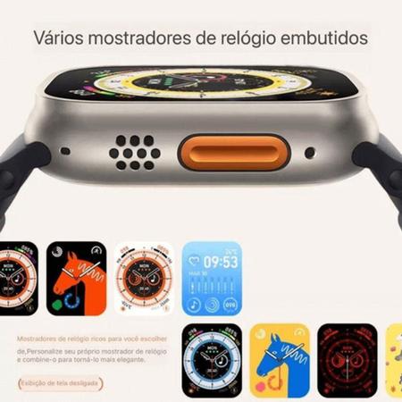 Relógio Digital Smartwatch Inteligente Laranja Amax Ultra ISO Android -  Resistente a àgua - Smartwatch e Acessórios - Magazine Luiza