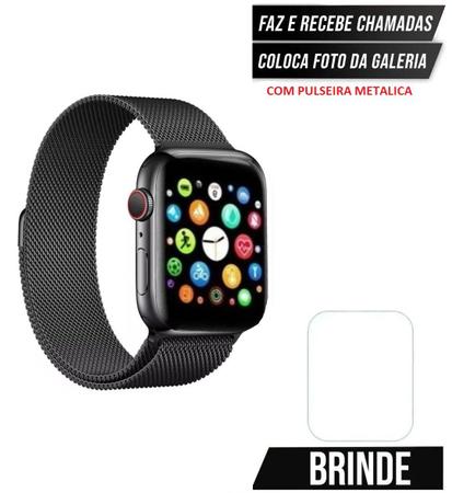 Relógio Digital Feminino Smartwatch Troca Foto Faz Ligação Troca Foto Preto  em Promoção na Americanas