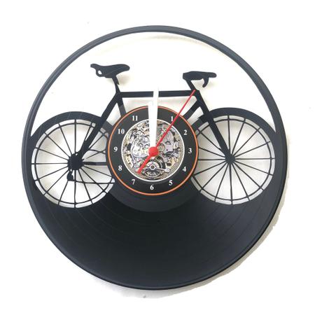 Imagem de Relógio Disco de Vinil Bike Bicicleta Decoração