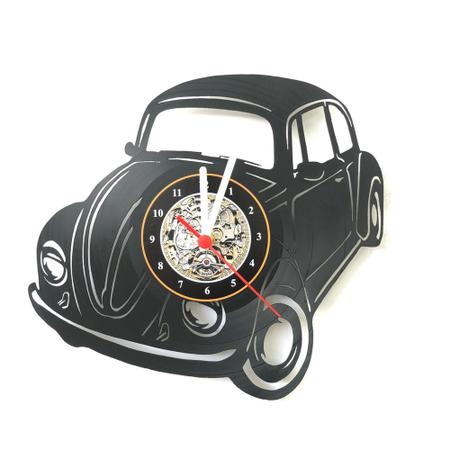 Imagem de Relógio Disco de Vinil, Fusca, Vw, Volkswagen, Carro, Vintage, Decoração