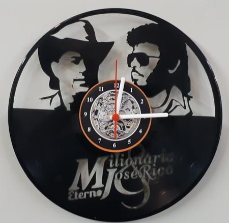 Imagem de Relógio Disco de Vinil, Milionário e José Rico, Decoração, Música