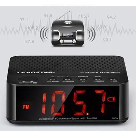 Imagem de Relógio E Radio Bluetooth Digital Led Fm Alarme Lelong Le674