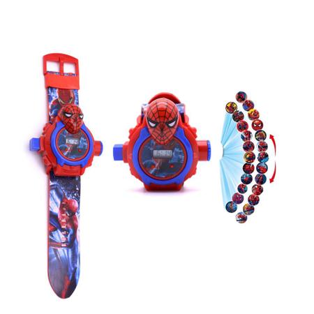 Imagem de Relógio Eletrônico Infantil Com Projetor De Imagens Homem Aranha