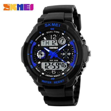 Relógio Esportivo Militar Masculino Skmei S-Shock 0931 LED Digital.