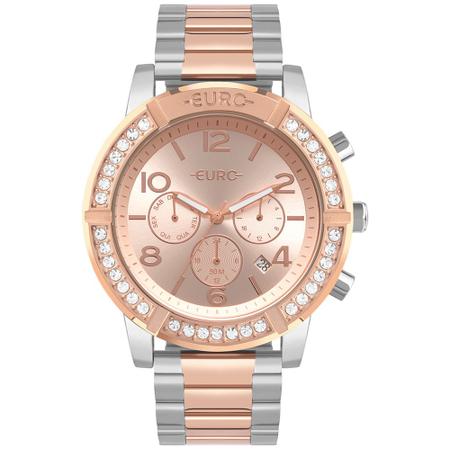 Relógio Euro Feminino Big Case Bicolor - EUJP25AS/4J Imagem de Relógio Euro Feminino Big Case Bicolor - EUJP25AS/4J