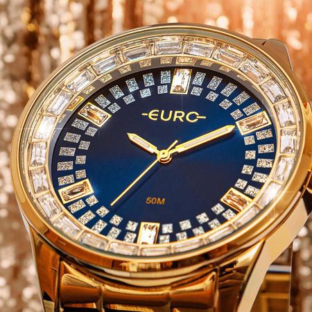 Imagem de Relógio Euro Feminino Stones Dourado - EU2039KB/4A