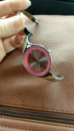 Imagem de Relógio Feminino Bracelete Redondo Aço Inox Luxo