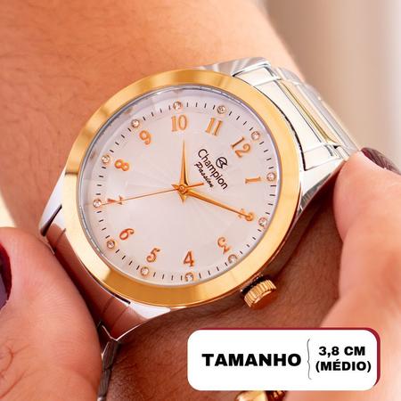 Imagem de Relógio Feminino Champion Bicolor Analógico CN29409S Pulseira Berloques