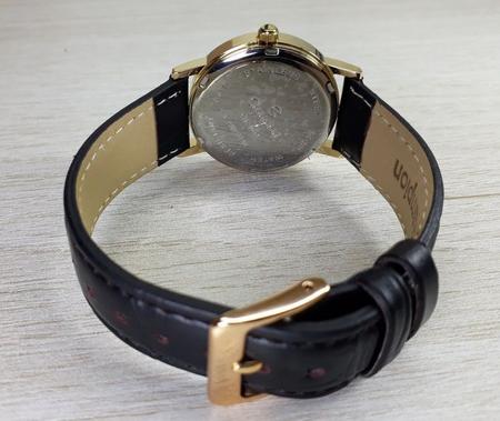 Imagem de Relogio Feminino Champion dourado pulseira de couro pequeno classico CH24062M