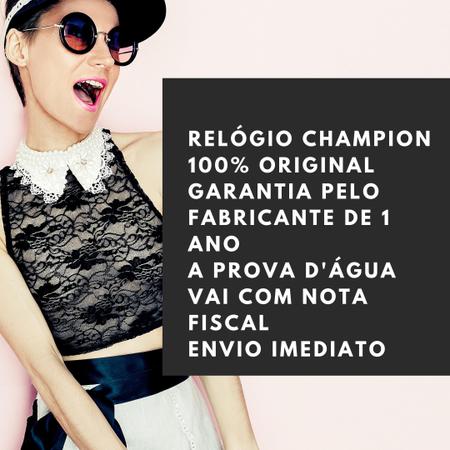 Imagem de Relógio Feminino Champion Prata Original a Prova D'água Espelhado Redondo