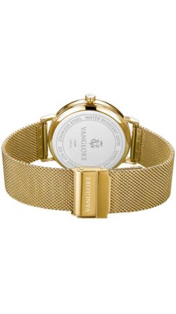 Imagem de Relógio Feminino Minimalista Moderno Dourado Aço Inox Vanglore 3288b 33mm Social Esporte fino Coleção Selecty