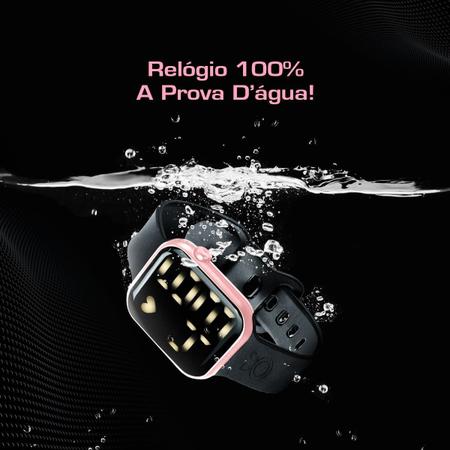Imagem de Relogio feminino rosa digital led + relogio masculino preto esportivo presente pulseira ajustavel
