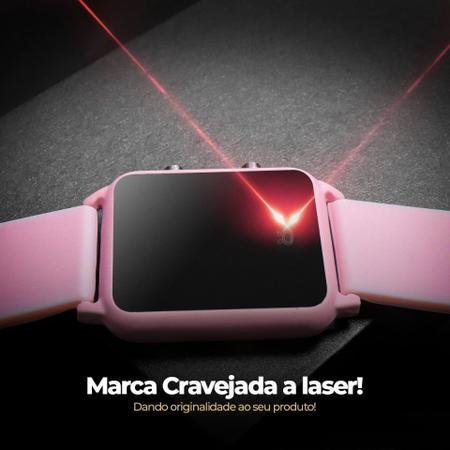 Rel gio feminino silicone digital led original G7 Griseus