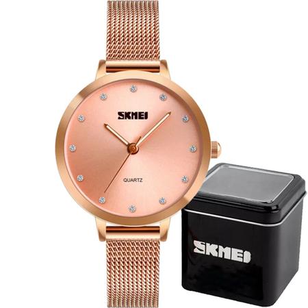 Rel gio Feminino Skmei 1291 Prova D gua Moda Luxo Elegante