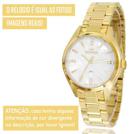 Imagem de Relógio Feminino Technos Dourado Original 1 Ano de Garantia