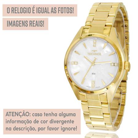 Imagem de Relógio Feminino Technos Dourado Prova Dágua Top Original