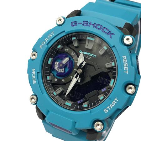 Rel gio G Shock GA 2200 2ADR Turquesa CASIO Rel gio Masculino