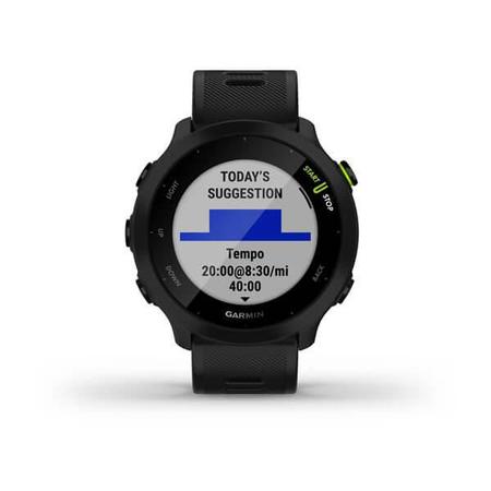 Imagem de Relógio Garmin Forerunner 55 Preto EU Monitor Cardíaco de Pulso com GPS