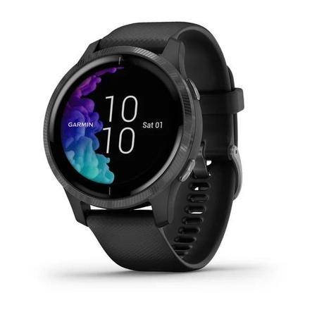 Imagem de Relógio Garmin Venu Preto com Monitor Cardíaco de Pulso e GPS