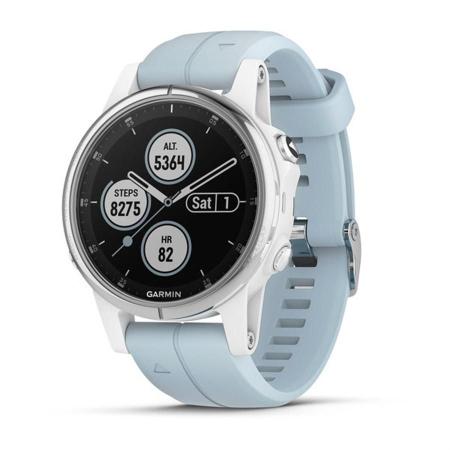 Relogio Gps Multiesporte Garmin Fenix 5s Plus Azul Hrm 42mm Relogio de Pulso Magazine Luiza