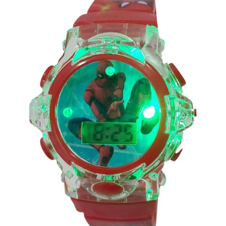 Roblox-Relógio Eletrônico com Luz Noturna, Homem Aranha, Capitão