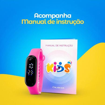 Relógio Infantil Digital Bracelete prova d agua Criança menina Rosa -  Orizom - Relógio Feminino - Magazine Luiza