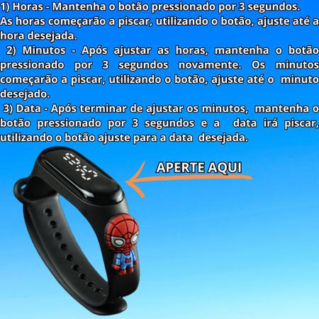 Relógio Infantil Masculino Menino Menina A Prova De Água LED - HEROIS -  Smartband - Magazine Luiza