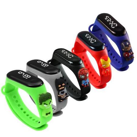 Relógio Infantil Masculino Menino Menina A Prova De Água LED - HEROIS -  Smartband - Magazine Luiza