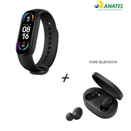 Imagem de Relógio Inteligente Bracelet M7 Saude Academia + Fone Bluetooth Dots V.5