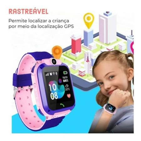 Smartwatch infantil – C?mera de posicionamento inteligente Q12