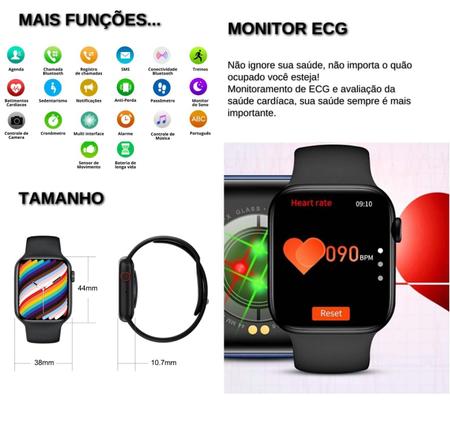 Relógio inteligente para telefones Android iOS (Receber/Fazer  chamadas,46mm,Bluetooth) Relógios inteligentes com step sleep tracker,  lembrete de