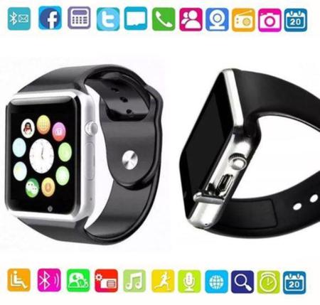 Rel gio Inteligente Smart Watch A1 Vermelho Atende Chamadas Slot