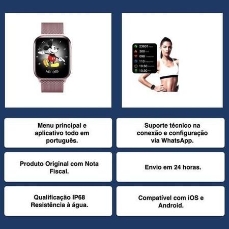 Relogio Inteligente Smart Watch Ultra Tela 2.02 Serie 8 Cor Da