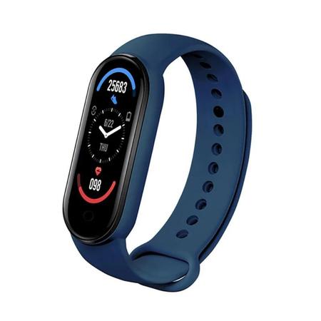 Imagem de Relógio Inteligente Smart Watch WM6 Pulseira Fitness Academia Corrida Esportivo