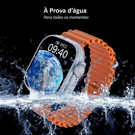 Relógio inteligente F8 Ultra SmartWatch de 49 mm, à prova de água