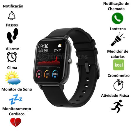 Relógio Inteligente Smartwatch Bluetooth 4.0 IP68 Android Ios