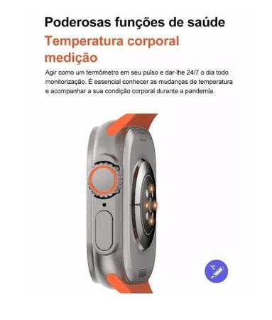 Imagem de Relógio Inteligente Smartwatch Masculino T200 Ultra 9 Original Compativel C/ Samsung Xiaomi