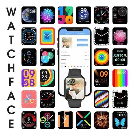 Relógio inteligente moderno com ícones de aplicativos. design