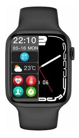 Imagem de Relógio Inteligente SmartWatch s8 pró série 7 Troca Pulseira Ligações Monitor Cardíaco Android e iOS cores