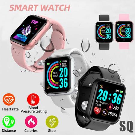 Relógio Feminino Digital Smart Watch Y68 Inteligente Troca Foto da Tela  Conexão com Aplicativo Fit em Promoção na Americanas