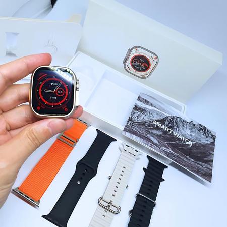 Relogio Inteligente SX WearPro Masculino Feminino Lancamento 2025 4 pulseiras Inducao Bussola Gps para Atividades Fisicas Relogio Masculino Magazine Luiza