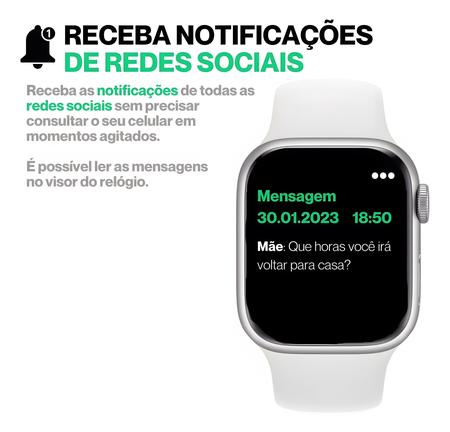 Imagem de Relógio inteligente W59 Pro 2024 9ª geração NFC GPS tela infinita 2.2'' Smartwatch masculino e feminino + 2 Pulseiras e Película